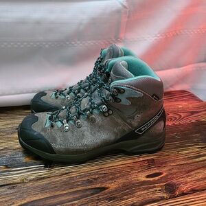 Scarpa Kailash Trek GTX Gray Teal Gore-Tex Hiking Boots Womens Size EU 40 US 8.5